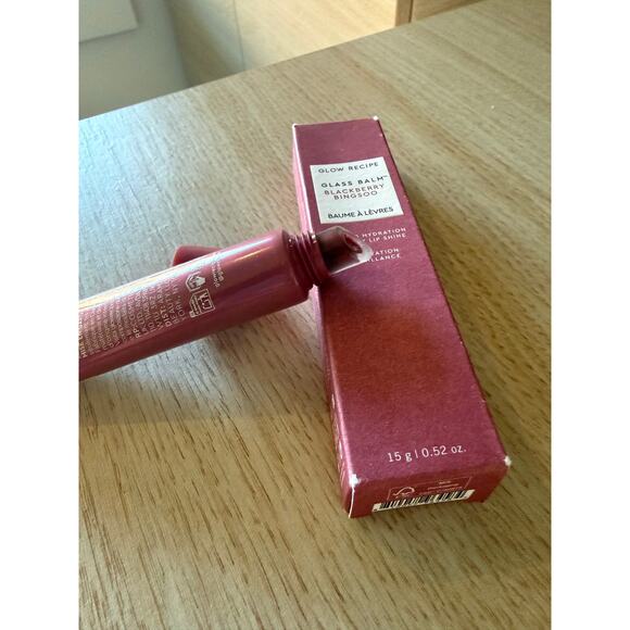 $22 New Glow Recipe Glass Balm Lip Treatment - BlackBerry Bingsoo - Picture 7 of 7